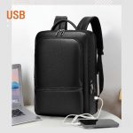 Стильный рюкзак для ноутбука 17 дюймов — USB, водостойкий, много отделений — изображение 5