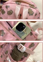 Рюкзак Capybara с мягкой игрушкой | Школьный рюкзак с капибарами красный — изображение 7