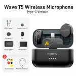 Maono Wave T5 — беспроводной микрофон с двумя передатчиками (Type-C) IPHONE/ANDROID — изображение 2