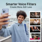 Maono Wave T5 — беспроводной микрофон с двумя передатчиками (Type-C) IPHONE/ANDROID — изображение 6