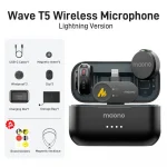Maono Wave T5 — беспроводной микрофон с двумя передатчиками (Type-C) IPHONE/ANDROID For Lightning [For iPhone14.13.12.11..]
