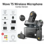 Maono Wave T5 — беспроводной микрофон с двумя передатчиками (Type-C) IPHONE/ANDROID For Carmera / Lightning / Type-C