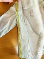 Изысканная кожаная куртка с мехом лисы OSSA (Турция) — изображение 6