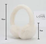 Бархатные меховые  наушники / теплые наушники для девушек  / зимние наушники Бежевий — изображение 4