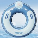 Надувной круг с насосом и ручками AirFloat Pro Рожевий33 см (90 см)120–180 кг