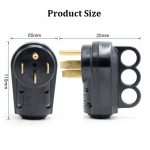 Розетка высоковольтная 14-50R 50A-125/250V 6250W/12500W. 60Hz для смарт адаптера Tesla all models 14-50R ED-508R/14-50P ED -507P — изображение 9