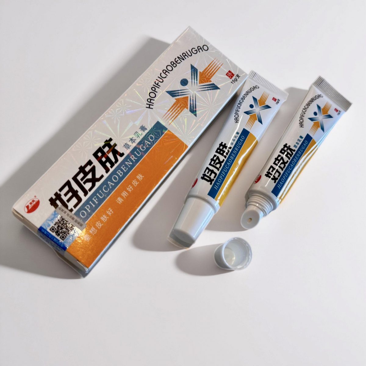 Травяной крем «Чистая кожа» (HAOPIFUCAOBENRUGAO) против псориаза, экземы. Лечение дерматита без гормональных препаратов. Экзема ле — изображение 4