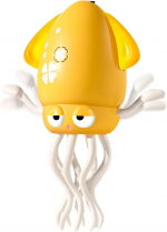 SQUID DANCE — Танцующий и ездящий осьминог, 20 см, музыкальная игрушка с подсветкой жовтий — изображение 6