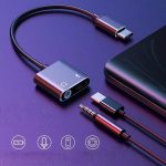 Переходник Type-C PD+ Music 3.5 jack / type- c charge , гарнитура. IOS - Android чёрный — изображение 3