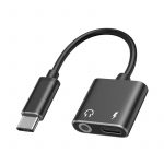 Переходник Type-C PD+ Music 3.5 jack / type- c charge , гарнитура. IOS - Android чёрный