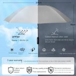 Magic Electric Umbrella 104-115 см | Автоматический зонт с электроприводом UPF50+ — изображение 6