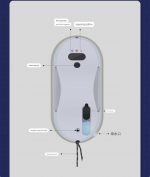 Умный робот для мытья окон "Good Helper" 5600Pa ,  UPS с автоматическим распылением, резервным питанием — изображение 8