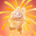 Мягкая игрушка-брелок / сюрприз бокс для детей лабуба / Labubu 17 см  THE MONSTERS Pop Mart / Big into Energy — изображение 5