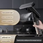 Мини-швабра с автоматическим распылением 2 в 1 для кухни и кафеля / 3 сменные насадки дополнительно — изображение 9
