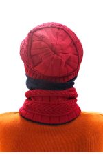 Зимний мужской комплект шапка + хомут (снуд), тёплый — изображение 4