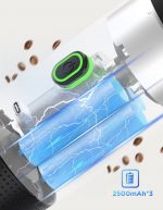 Кофеварка JN02 портативная капсульная аккумуляторная с нагреванием, кофемашина Espresso maker USB Сіро-коричневий — изображение 10