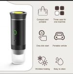 Кофеварка JN02 портативная капсульная аккумуляторная с нагреванием, кофемашина Espresso maker USB Сіро-коричневий — изображение 7