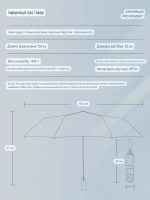 Magic Electric Umbrella 108 см | Автоматический зонт с электроприводом UPF50+ Фиолетовый цветочный 104 — изображение 4