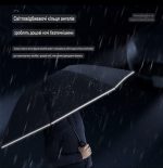 Magic Electric Umbrella 108 см | Автоматический зонт с электроприводом UPF50+ Чёрный люкс 115 — изображение 2