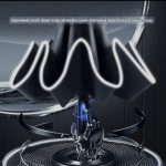 Magic Electric Umbrella 108 см | Автоматический зонт с электроприводом UPF50+ Чёрный люкс 115 — изображение 3