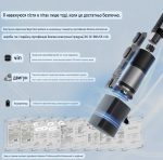 Magic Electric Umbrella 108 см | Автоматический зонт с электроприводом UPF50+ Чёрный люкс 115 — изображение 10