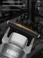 Профессиональный триммер HTC AT-560 с LCD/ 7000 об/мин, аккумулятор 2000 мАч, машинка для стрижки — изображение 8